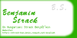 benjamin strack business card